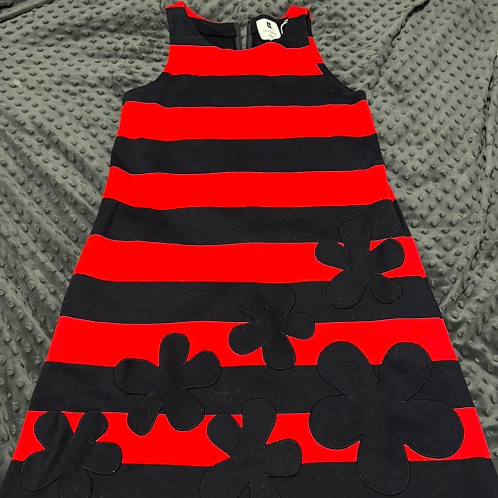 Lisa Perry Striped Floral Dress
